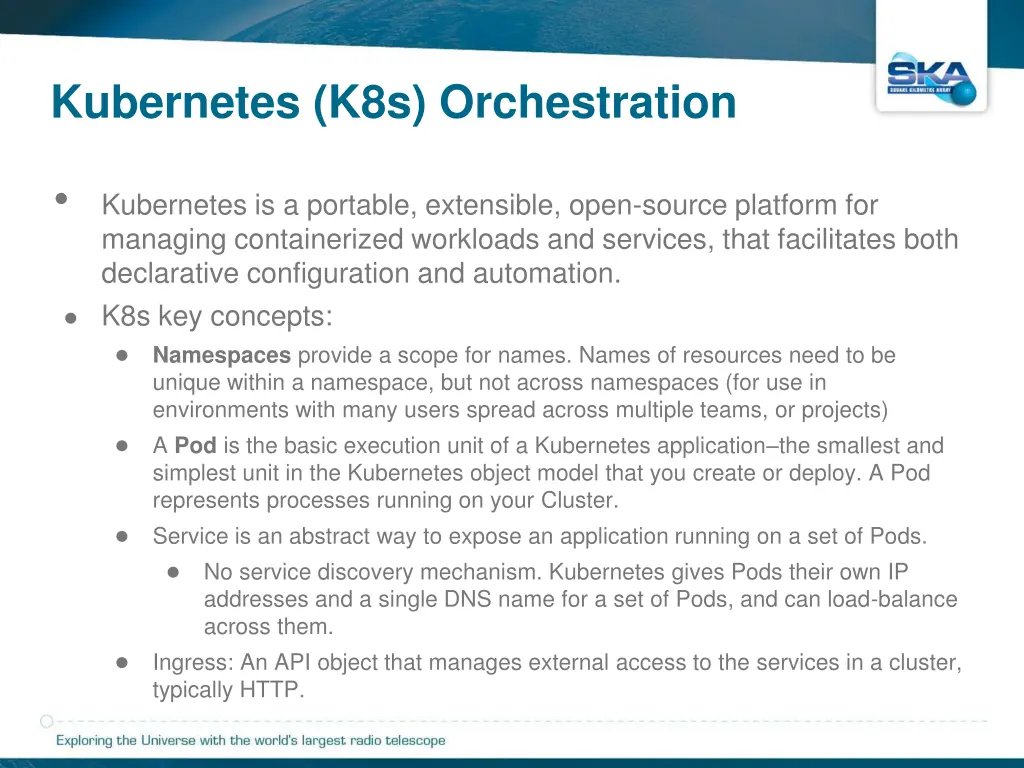 kubernetes k8s orchestration