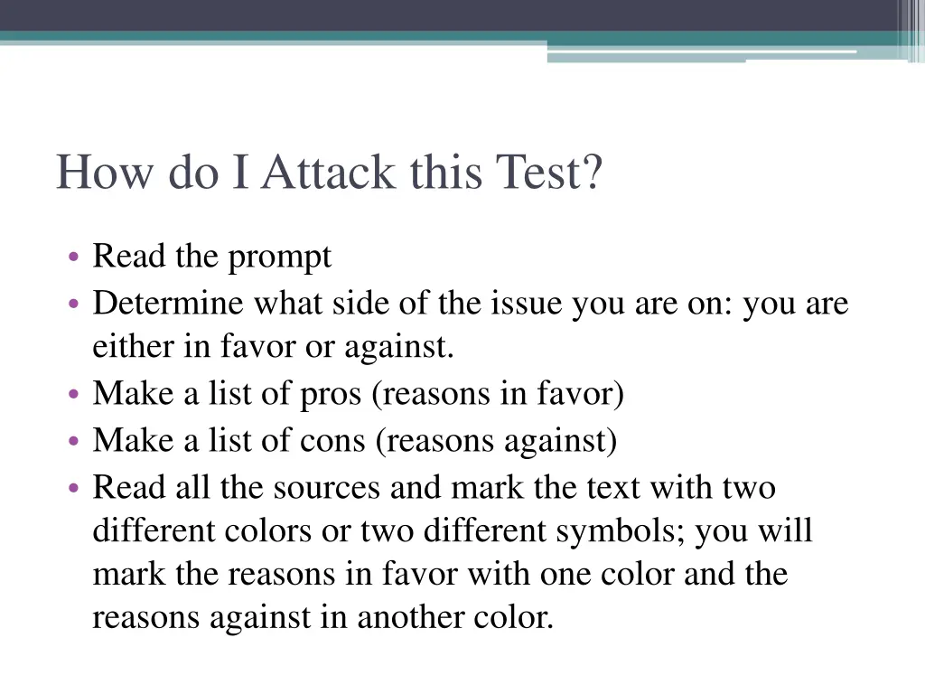 how do i attack this test