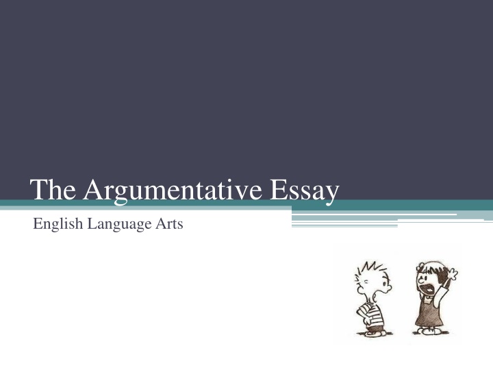 the argumentative essay english language arts