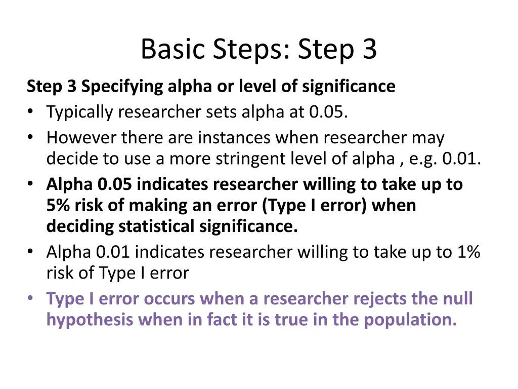 basic steps step 3