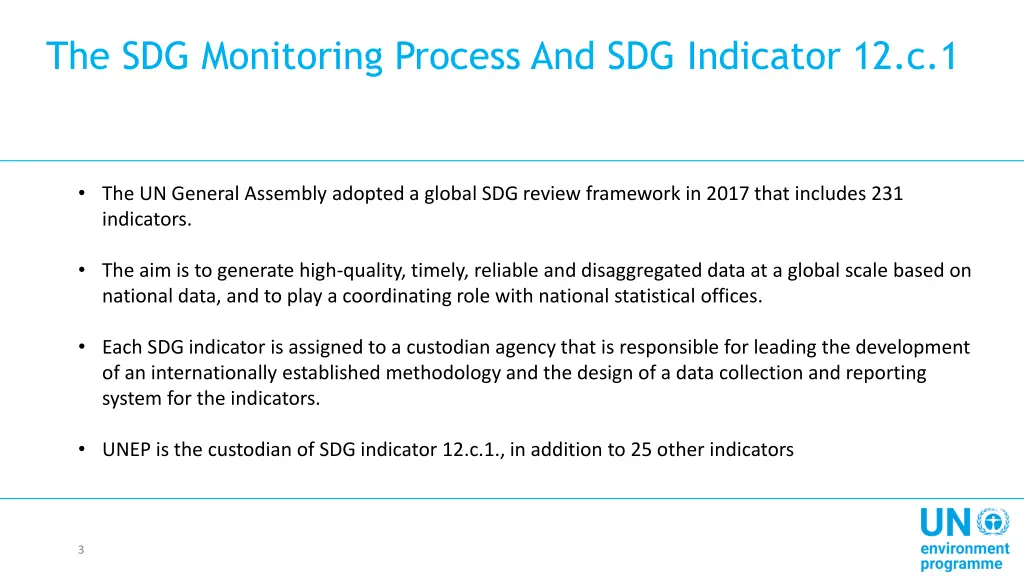 the sdg monitoring process and sdg indicator