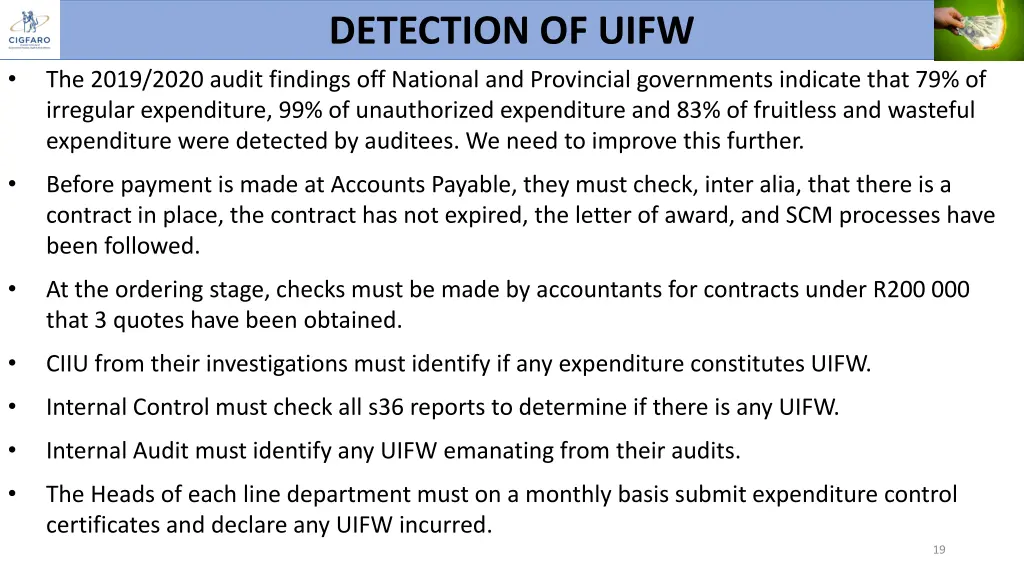 detection of uifw