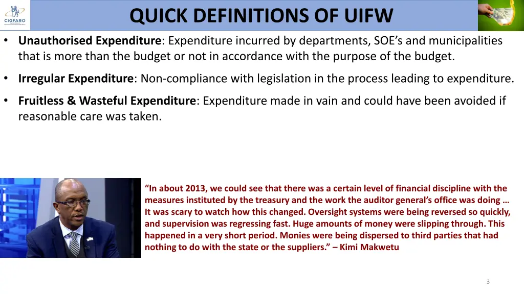 quick definitions of uifw unauthorised