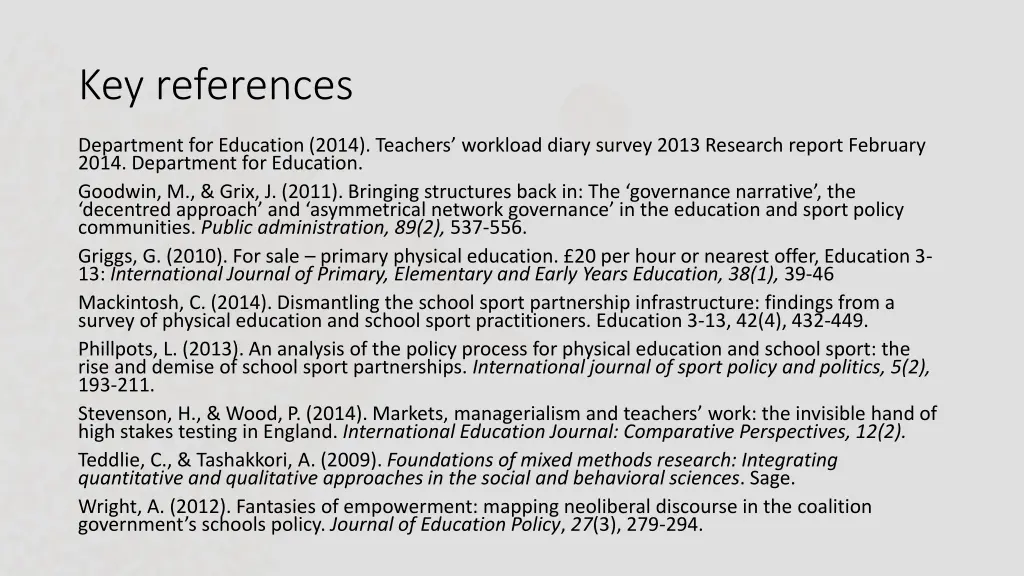 key references