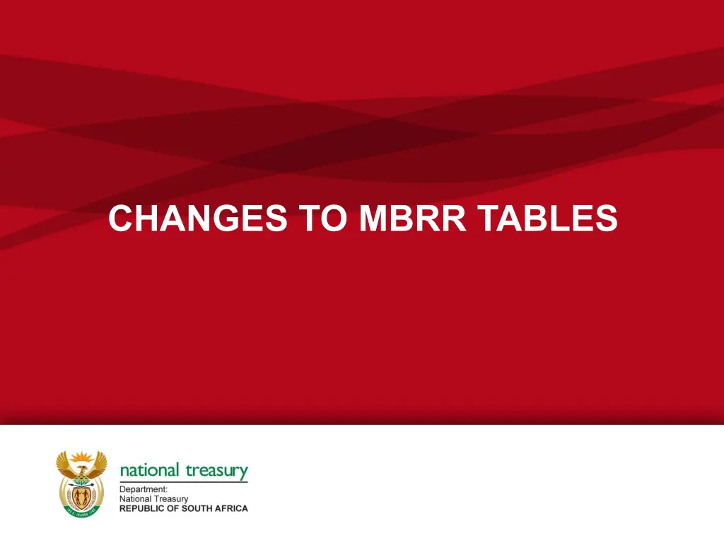 changes to mbrr tables