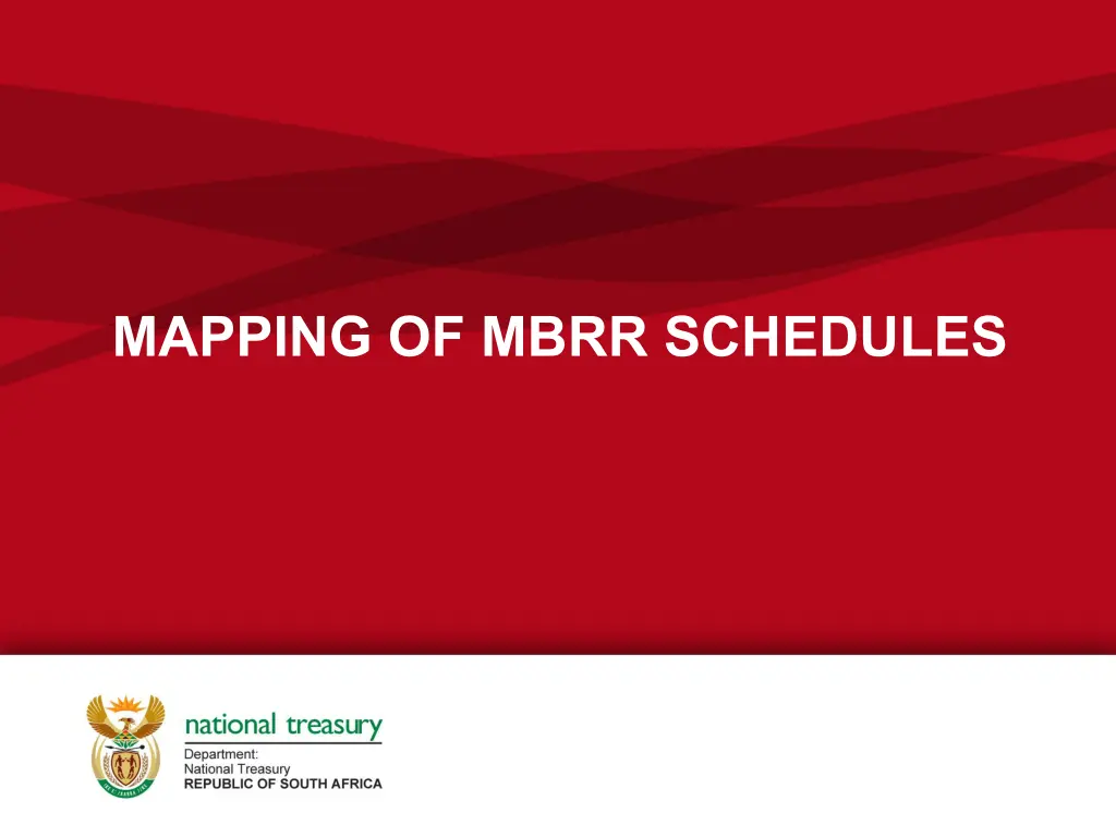 mapping of mbrr schedules