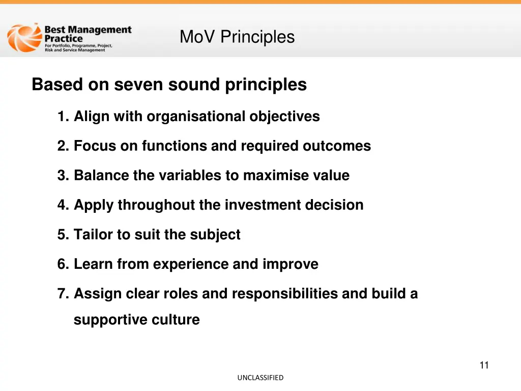 mov principles