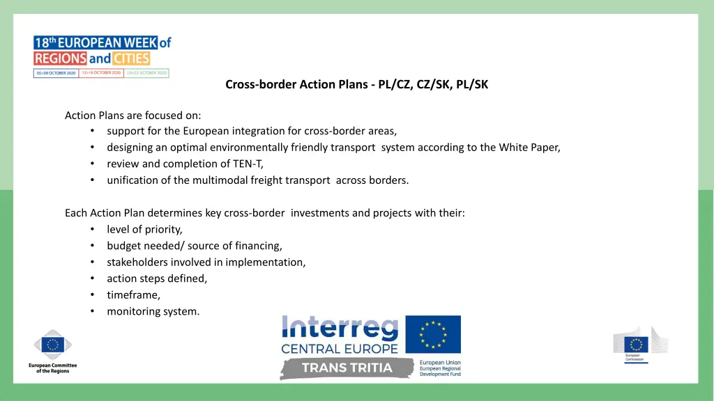 cross border action plans pl cz cz sk pl sk