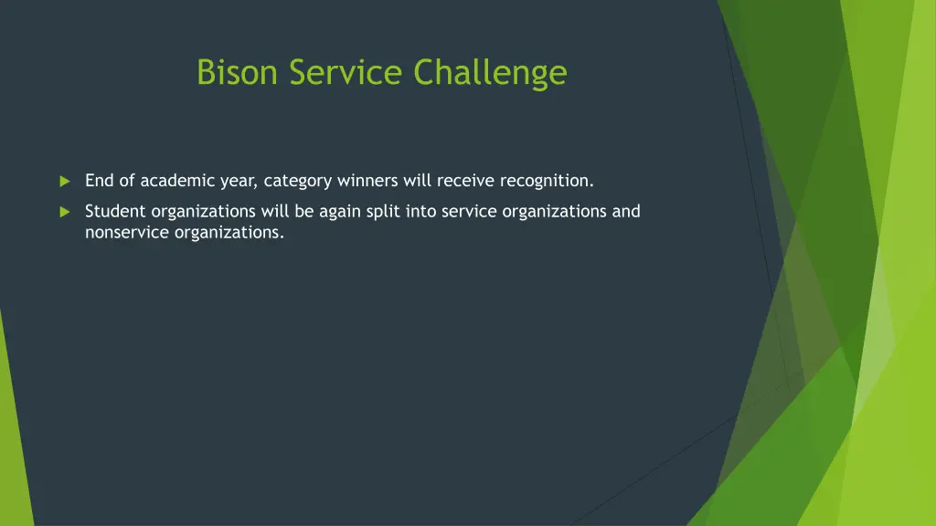 bison service challenge