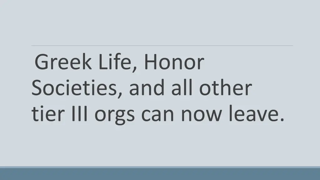 greek life honor societies and all other tier