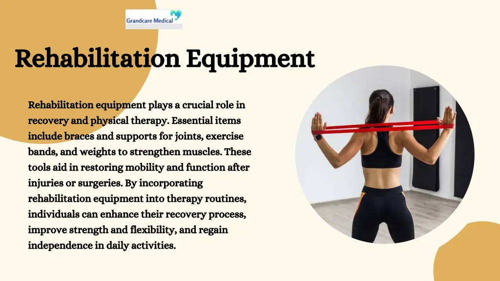 rehabilitation equipment