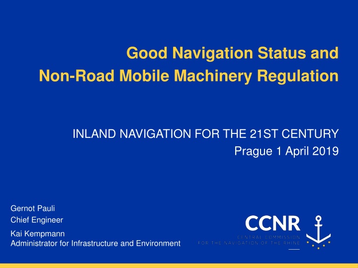 good navigation status and non road mobile