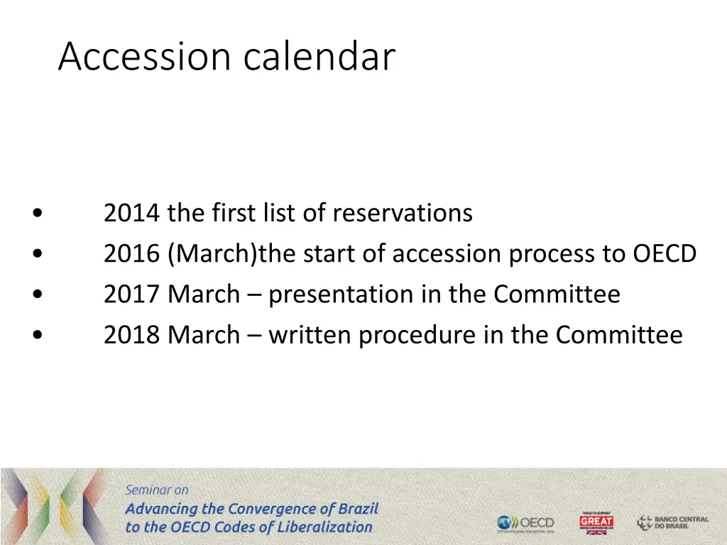 accession calendar