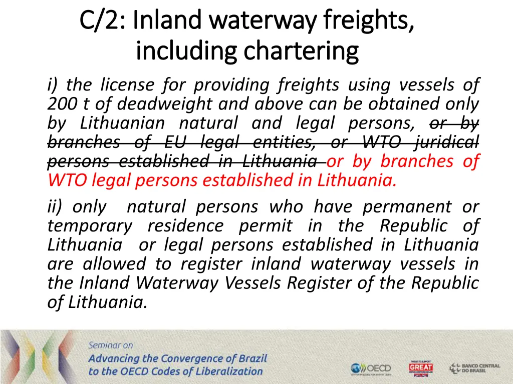 c 2 inland waterway freights c 2 inland waterway