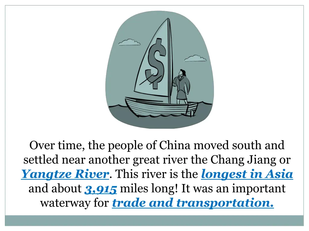 over time the people of china moved south