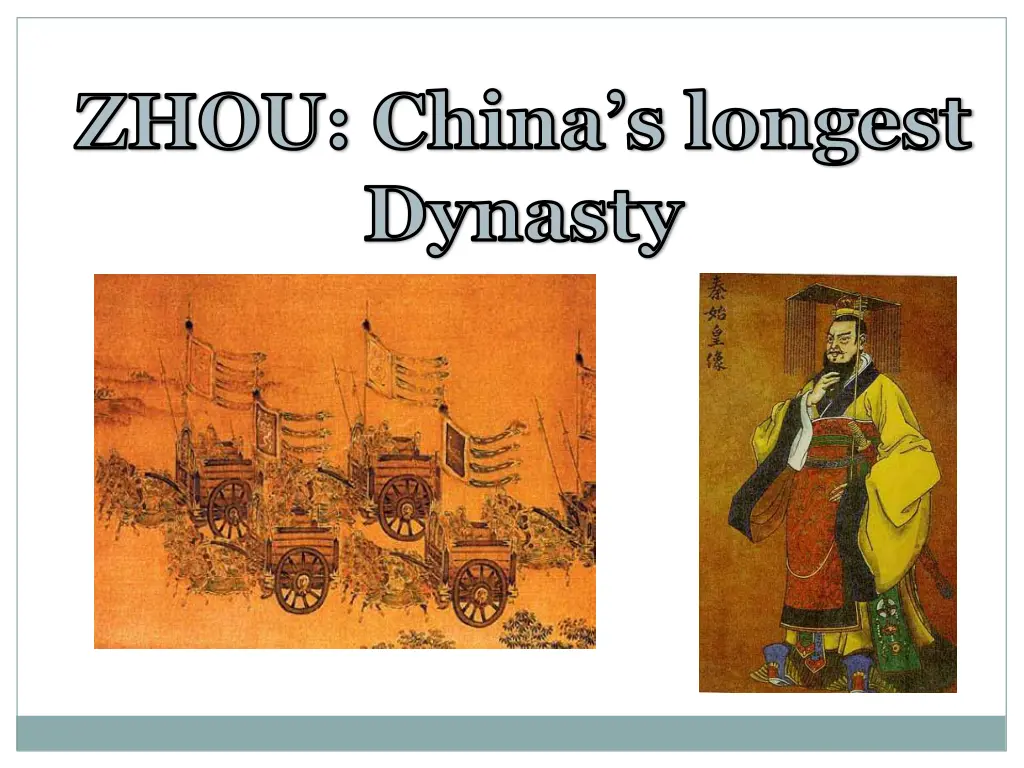 zhou china s longest dynasty