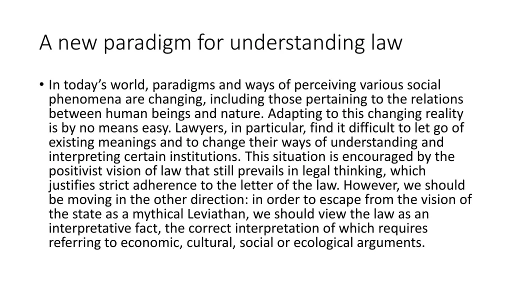 a new paradigm for understanding law