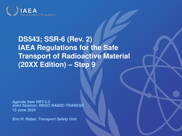 ds543 ssr 6 rev 2 iaea regulations for the safe