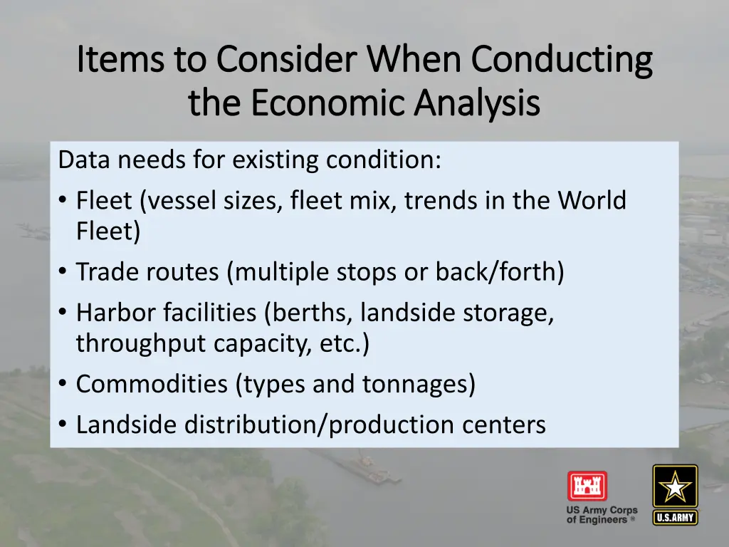 items to consider when conducting items