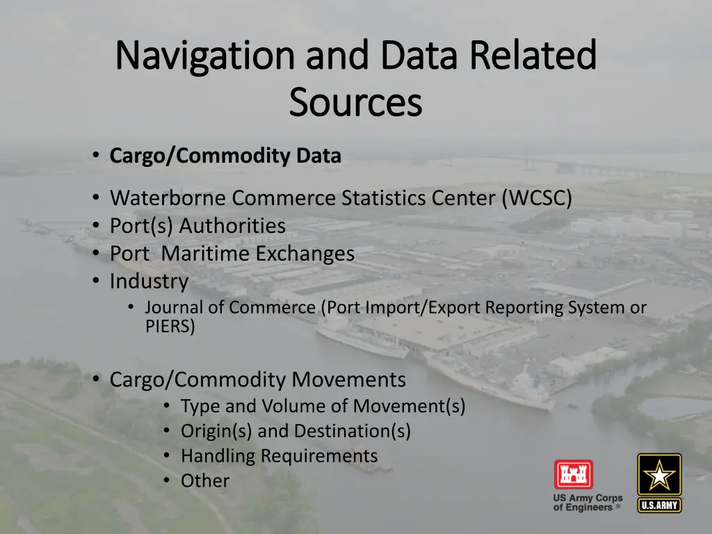 navigation and data related navigation and data