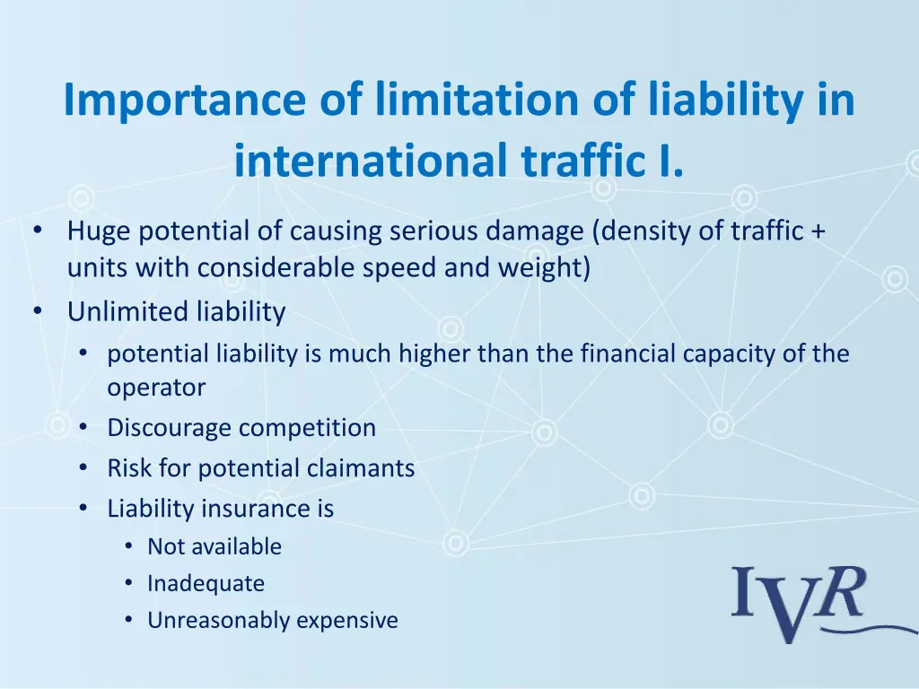 importance of limitation of liability