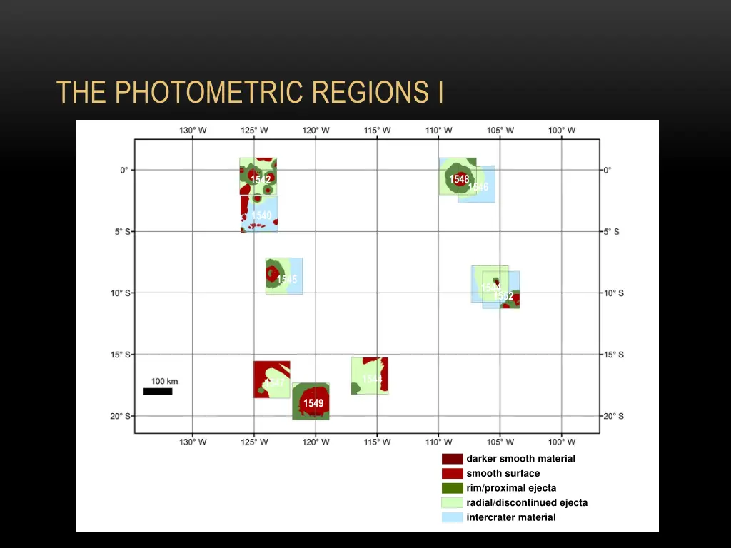 the photometric regions i