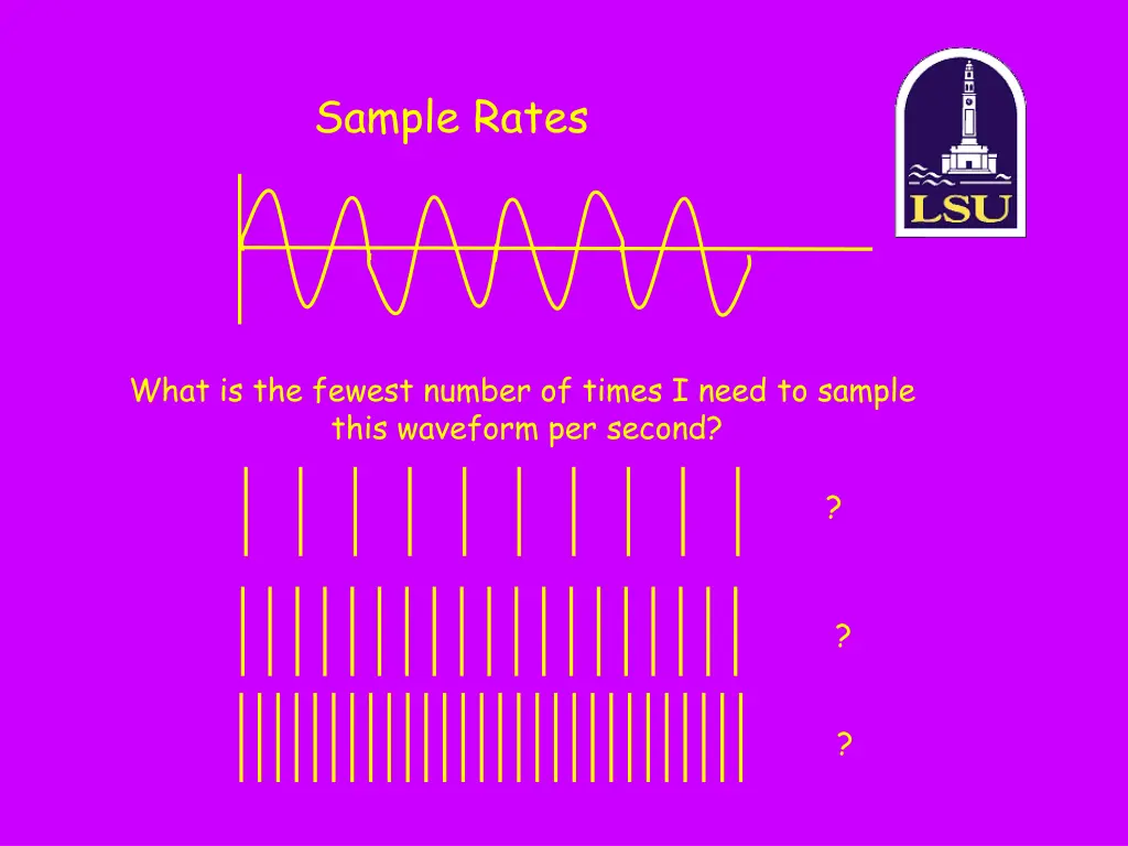 sample rates