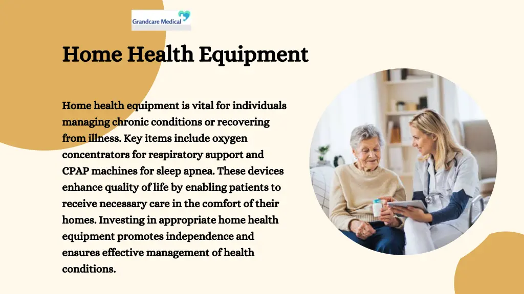 home health equipment