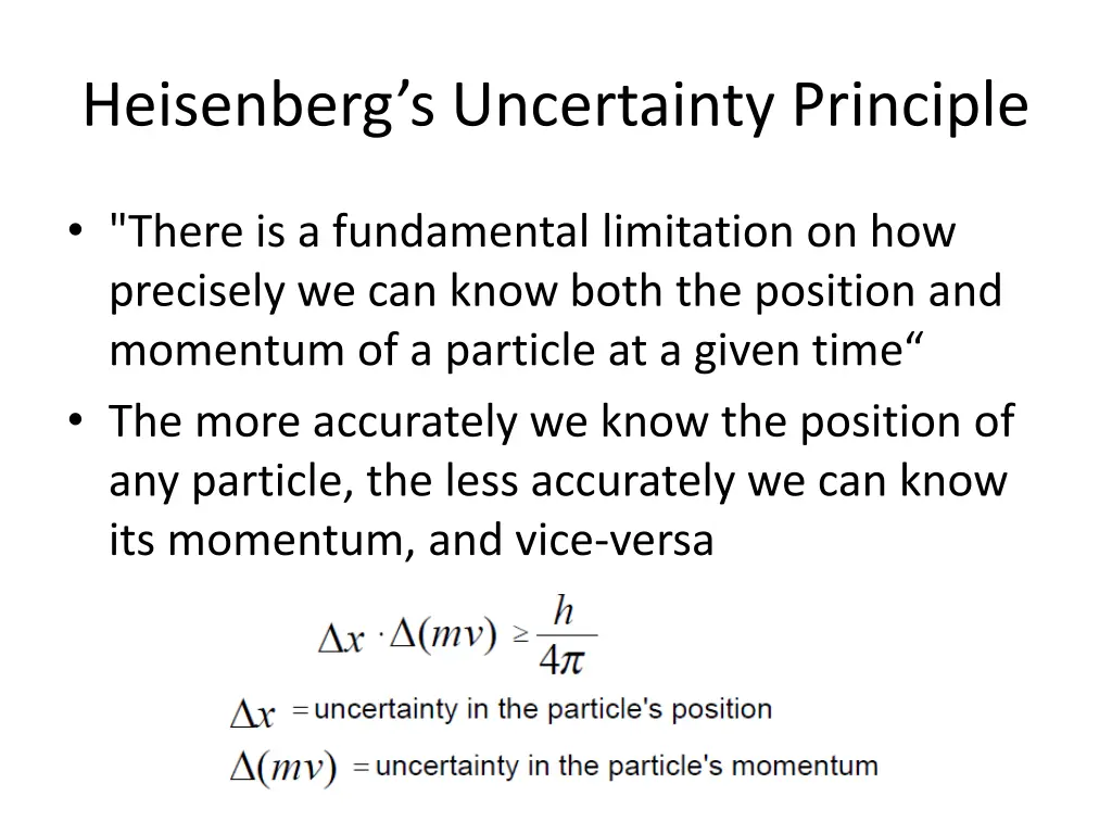 heisenberg s uncertainty principle