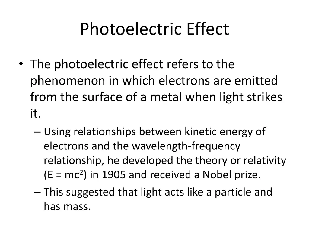 photoelectric effect