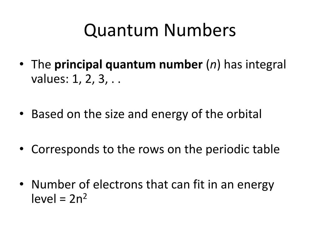 quantum numbers 1