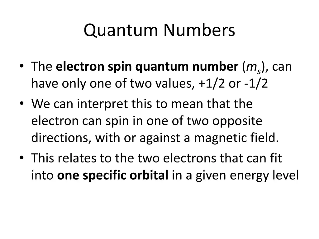 quantum numbers 4