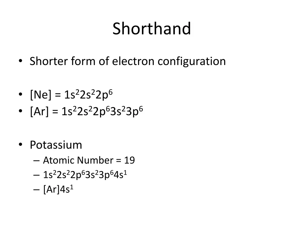 shorthand