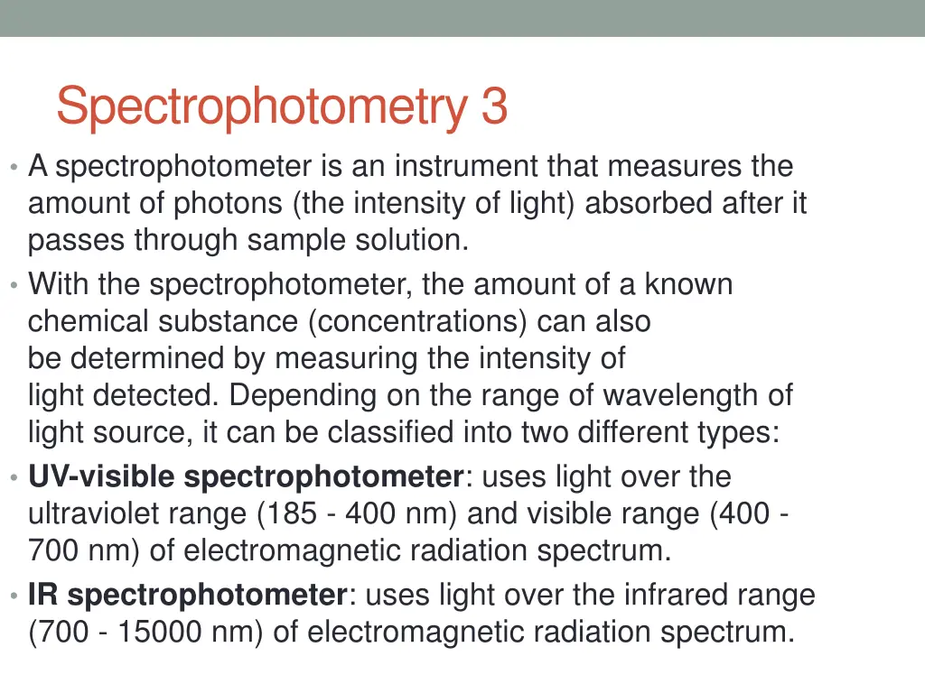 spectrophotometry 3 a spectrophotometer