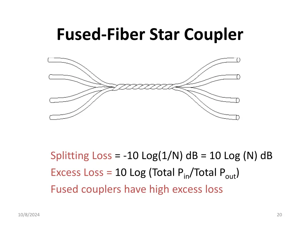 fused fiber star coupler