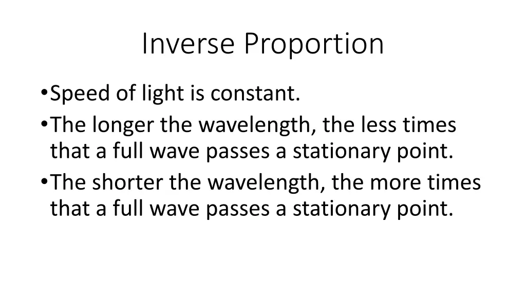 inverse proportion