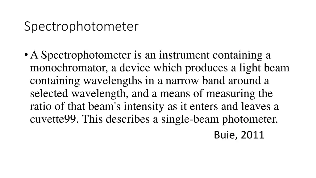 spectrophotometer