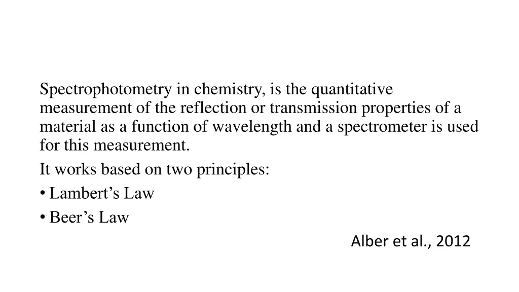 spectrophotometry in chemistry