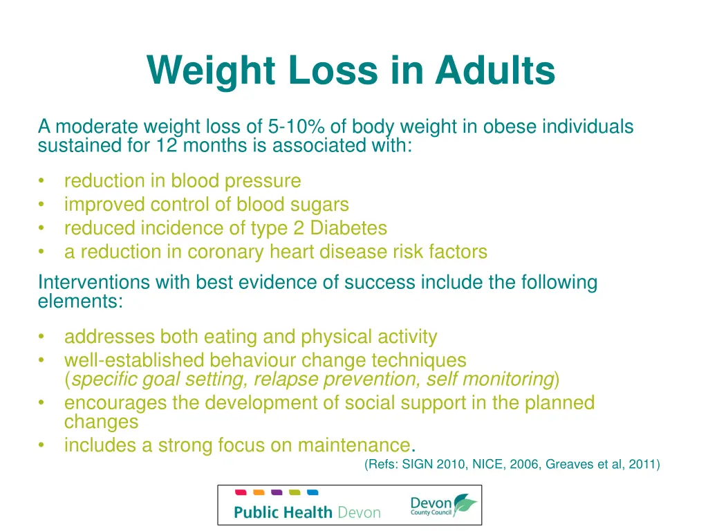 weight loss in adults