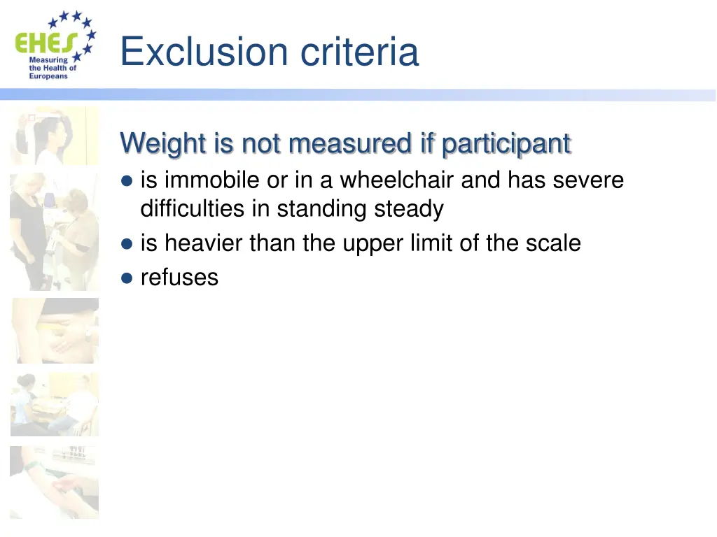 exclusion criteria