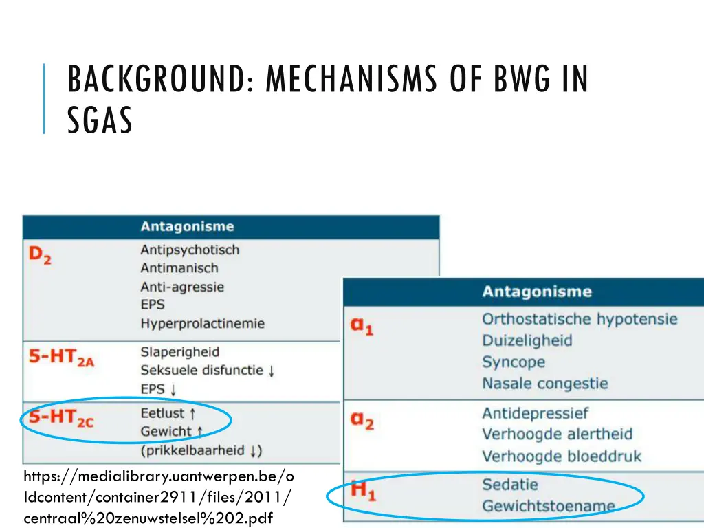 background mechanisms of bwg in sgas