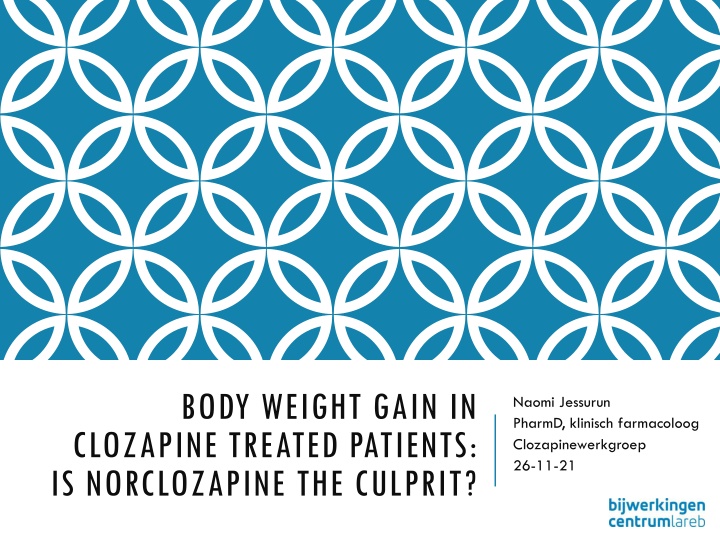 body weight gain in clozapine treated patients