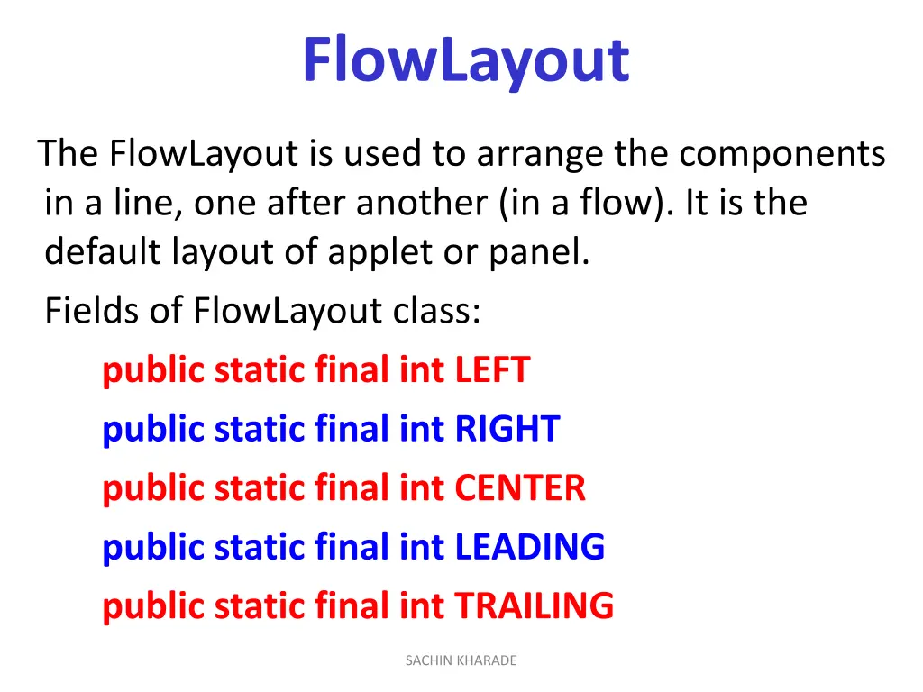 flowlayout