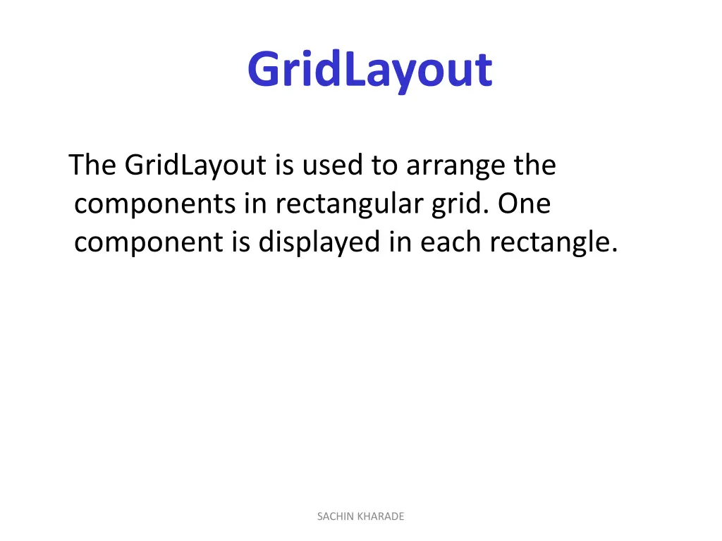 gridlayout