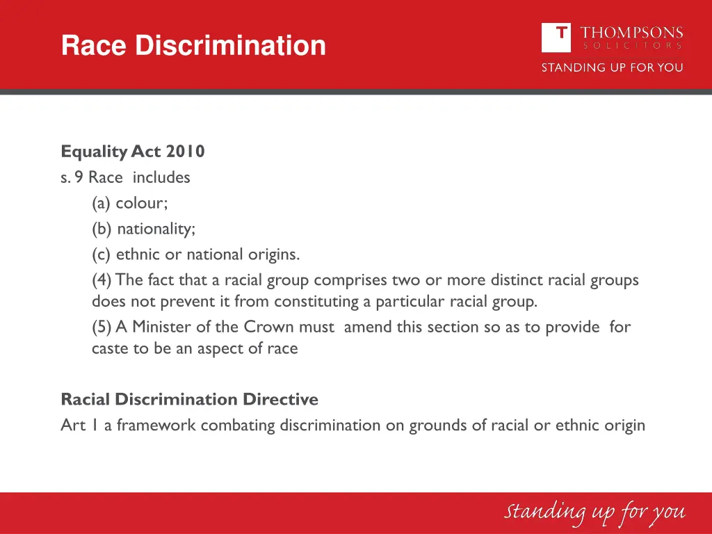 race discrimination