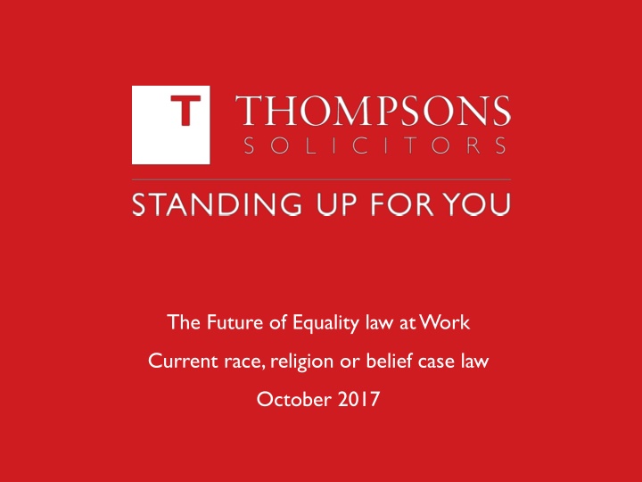 the future of equality law at work