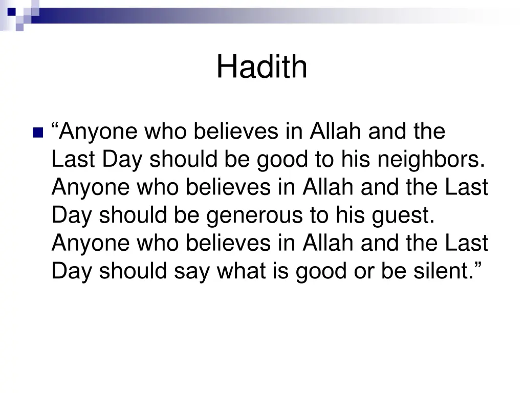 hadith 8