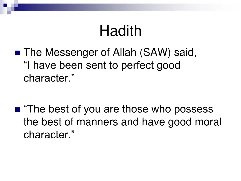 hadith