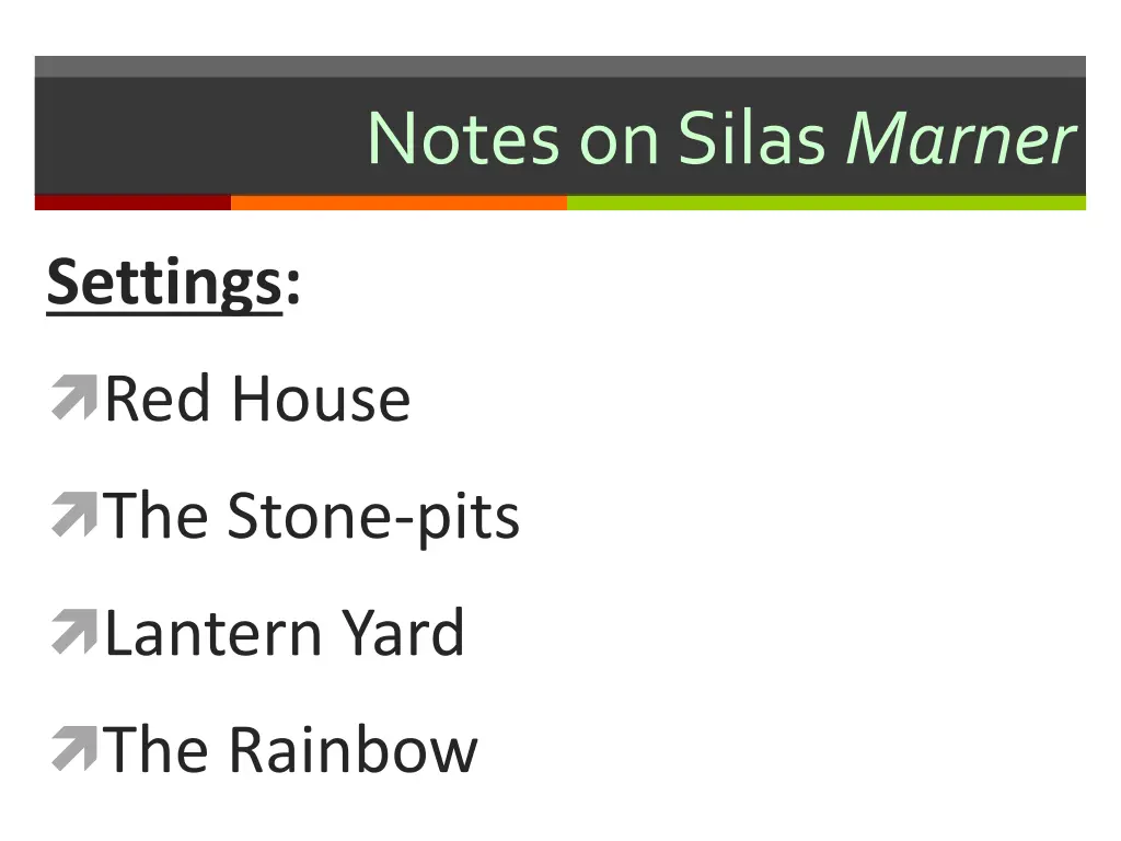 notes on silas marner 2