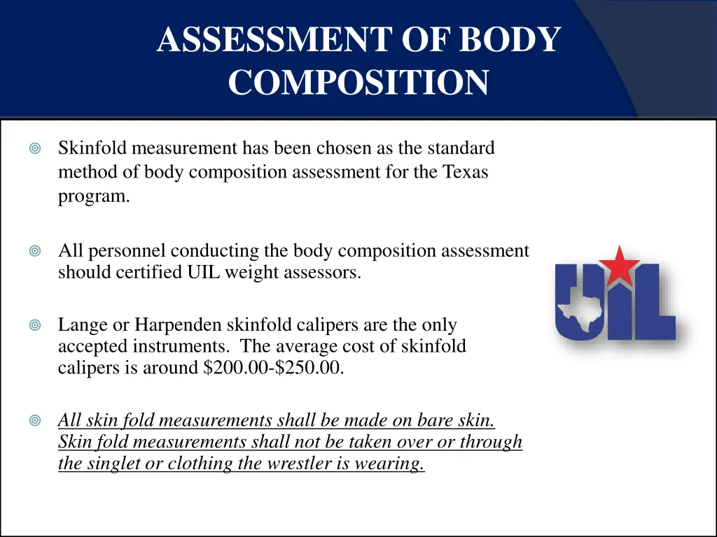 assessment of body composition